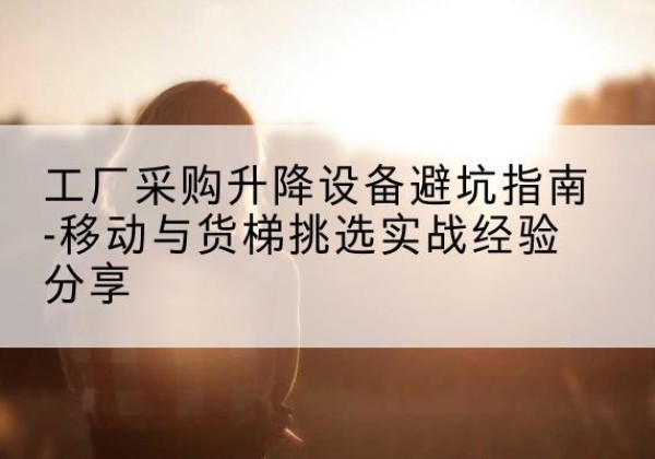 衡水移动式升降机怎么选-工厂采购升降设备避坑指南-移动与货梯挑选实战经验分享