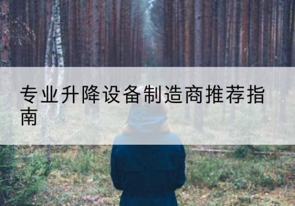 衡水电动剪叉升降平台厂家-专业升降设备制造商推荐指南